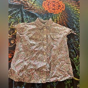 Floral Button-Up Blouse